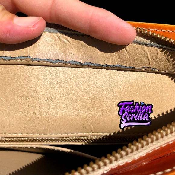 Louis Vuitton Vintage Authentic Gold Yellow Patent Leather Tote bag - Picture 7 of 16